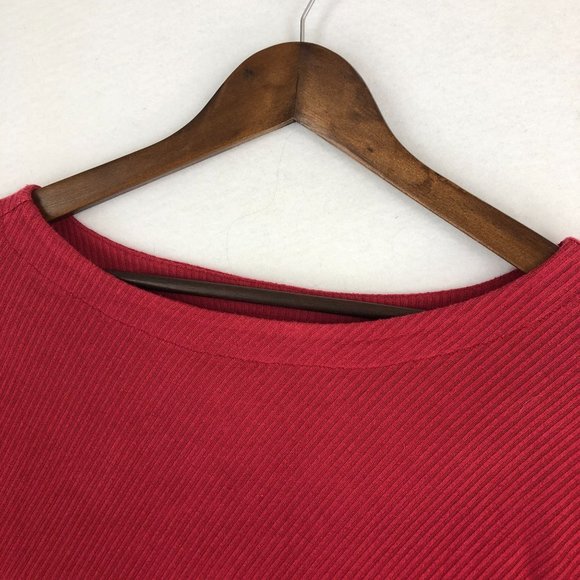BB Dakota NWT Women's Size Medium Earth Red Hang Loose Wide Sleeve Crop Top - Picture 2 of 9